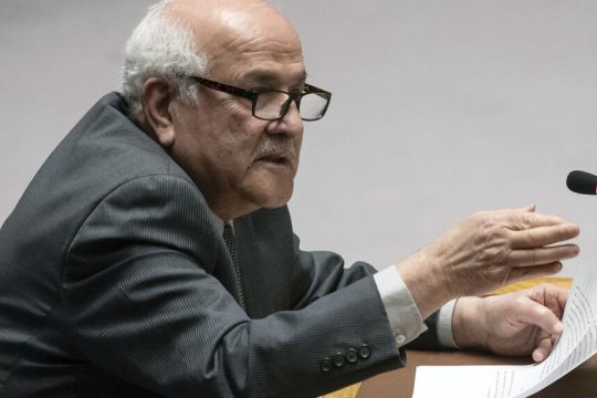 Ο μόνιμος παρατηρητής του ΟΗΕ για την Παλαιστίνη, Ριγιάντ Μανσούρ